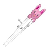 Edison Training Chopsticks for Right Handed Children Pink Rabbit by Edison