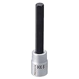 プロクソン(PROXXON) ヘックスビットソケット 3/8" ロング(80mm) 8mm No.83571