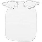GoodsLand ベビー 背中 汗取りパッド 赤ちゃん ダブルガーゼ コットン100％ 吸収 天使の羽 出産祝い 女の子 男の子 ギフト 贈り物 ベビー用品 肌着 下着 (ホワイト) GD-ANGP