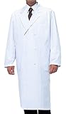 CANCY EB110 メンズダブル型診察衣 M 抗菌防臭 すっきりシルエット 医療従事者向け