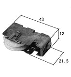 三協アルミ部品 網戸 戸車：戸車(下かまち)[3K1076]