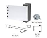 CRLサテンクローム仕上げユニバーサルpush-pullパドルハンドル<br/>プルを左
