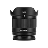 VILTROX AF 15mm F1.7 E レンズ ソニー eマウント用 超広角 大口径f/1.7 APS-C 交換レンズ Sony αカメラ α6700 α6600 α6500 α6400 α7RV α7RIV α7CII など Eマウント ミラーレスカメラに対応 AIRシリーズ