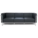 取寄せ商品 LC3 総革張り3人掛けソファ（グランコンフォート） 「ル・コルビジェ」 (ホワイト)