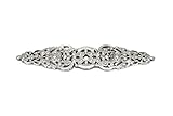 Carpe Diem Hardware 135-24CAB Juliane Grace with Elongated Escutcheon Made with Swarovski Crystals, 