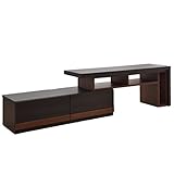 タンスのゲン 伸縮 テレビ台 コーナー 完成品 国産 ジェイクロス ブラック 24500001 BK