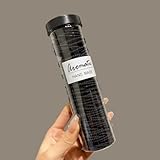 LZBRDY 100個 高ストレッチ耐久性カチューシャ ハイポニーテール レディース ヘアゴム (黒です)