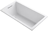 KOHLER K-1130-0 Underscore 5-Foot Acrylic Bath, White [並行輸入品]