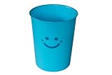 Wastebasket, 5.7l Happy Face in Blue