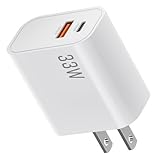 USB 充電器 ACアダプタ【33 W急速充電】USB-A TYPE-C【PSE認証】ACコンセント 急速チャージャー スマホ充電器USB PD 同時充電 2ポート電源アダプター 対応iPhone、iPad、Android、Galaxy、Xiaomi、HuaWei各種サポート
