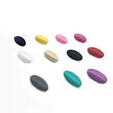 Kissteether 50pcs 赤ちゃんのおしゃぶりヤンタオ緩い歯シリカビーズシリコーンネックレスDIYネックレス/ブレスレット乳児デンタルケアアクセサリー (50pcs)