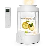 NIPLIFE 加湿器 URURA ウルラ 100℃高熱抗菌 スチーム式 24畳 3L 上部給水 アロマ対応 3色LED リモコン付