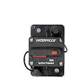 zmart 30A 防水 回路 ブレーカー ヒューズ リセット 12-48V DC 車 ボート 自動車