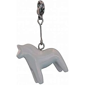 ダーラナホース 幸せを呼ぶ馬御守チャーム(パールホワイト)