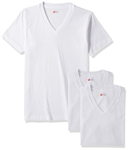 (ヘインズ) Hanes Tシャツ アオラベル Vネック 3枚組 (最新モデル)