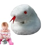 ヘビ年マスコットぬいぐるみ - クリエイティブな小白蛇ぬいぐるみ、40cmラップ可能で寝室・リビングの飾りにぴったり、子供・大人用抱きしめぬいぐるみ子供も大人もかわいいぬいぐるみ、柔らかくて抱きしめた