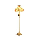 ヨーロッパのフロアランプリビングルームベッドルームの勉強ベッドサイド農村E27フットスイッチ153センチメートル高い