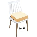 Taeku 食事 クッション, こども取り外し可能 座布団 椅子用 ダイニング チェアクッションキッズ用 ウォッシャブル 厚い チェア シート パッド マット (ちゃいろ)