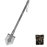 多機能ショベル折りたたみツール金属の厚くなる屋外サバイバルタクティカル鉱山の車の設備装備コンパスと戦術的なバッグブラック