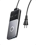 Anker 727 Charging Station (GaNPrime 100W) (6-in-1 充電ステーション) 【独自技術Anker GaNPrime採用/コンセント差込口 2口 / USB-C 2ポート / USB-A 2ポート / PSE技術基準適合】iPhone Galaxy Android スマートフォン MacBook ノートPC 各種 その他機器対応（ブラック）