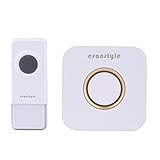 Esonstyle ワイヤレス ドアチャイム ドアベル LED信号ライト 呼び鈴玄関 52曲音楽選択可能 配線不要 IP44防水 家庭用/レストラン用/介護用 充電式（受信機1個、送信機1個）