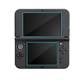 New ニンテンドー 3DS フィルム BLUEHOOSYOO Nintendo 3DS 9Hの硬さ 液晶保護フィルム 専用 保護フィルム 表面硬度9H 2.5D ウンドエッジ加工 超薄 防指紋 高透過率 自己吸着「上画面+下画面 ガラス」