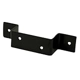 八幡ねじ ハット型金具 2×4材用 黒 16.38×3.53cm 1個
