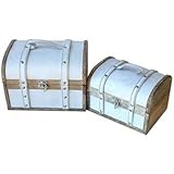 収納ボックス トランク ラテ・トレジャーケース2点セット  おしゃれ雑貨 店舗様向け商品