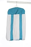 Baby Doll Bedding Modern Hotel Style Diaper Stacker, Aqua by BabyDoll Bedding
