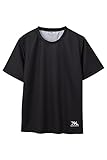 [MATIN AVENIR] マタンアヴニール トレーニングウェア 半袖Tシャツ (S, ブラック)