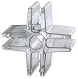 C.R. LAURENCE CPDC4 CRL Clear Plastic 90 Degree 4-Way Display Connector C.R. Laurence [並行輸入品]