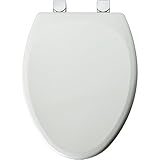 メイフェアMolded Wood Toilet Seat withクロームEasy Clean and変更ヒンジ Elongated 149CPEC-000 1