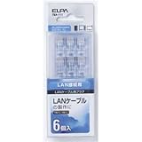 （業務用セット） ELPA LAN用モジュラープラグ 6個入 TEA-111 【×20セット】