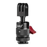 HSU gopro マウント 回転 アクションカメラマウント 多角度調節、カメラマウントアダプター アルミニウム垂直スタンド 三脚マウントアダプター ゴープロ アクセサリー Gopro Hero 13/12/11/10/9/8/7/6/5/4/3/Max/Miniおよびその他のクションカメラに適用