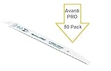 (50 Count) Avanti Pro PS0912AW 9-Inch 6/12 TPI Bi-Metal Reciprocating Saw Blades for Wood with Nails