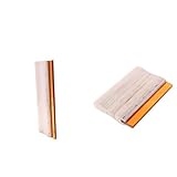 P Prettyia スクイージ　シルクスクリーン用　スクレーパー 15cm＋25cm/70度 ゴムブレード 木製ハンドル 　