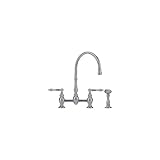 Franke ff6000 aブリッジハイアーチキッチン蛇口with Sideスプレー、 One Size FF6080a 1