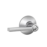 Schlage F40 LAT 626 Latitude Privacy Lever, Satin Chrome [並行輸入品]