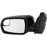 Kool Vue 牽引ミラー 2015-2018 Ford Edge 運転席側 加熱式 手動折りたたみ パワーガラス ガラス内シグナルライト 水たまりライト - FO1320562