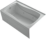 KOHLER K-1239-HL-95 Mariposa 60-Inch X 36-Inch Alcove Whirlpool Bath with Integral Apron, Tile Flang