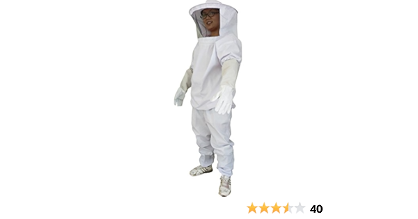 Amazon Co Jp 養蜂用 防護服 蜂防護服 養蜂 防護服 上下服 フェイスネット 手袋 3点 セット 蜂の巣 害虫 蜂 駆除 に Barsado 産業 研究開発用品