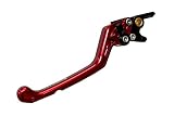 BIKERS(バイカーズ) ブレーキレバー CT125 ハンターカブ ADV150 右側 フロント 6段階調整 アルミビレット プレミアムタイプ レッド BK-H0408-RED