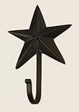 Star Wall Hook in Black Wrought Iron