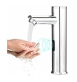 自動水栓 センサー水栓 単水栓 自動蛇口 洗面所 浴室 トイレ 洗面台 事務所 電池式 日本語説明書付き【OX-Sturdy】 (直線タイプ)