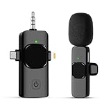 ピンマイク ワイヤレス IVV iPhone/iPad用ピンマイク 瞬時接続 ノイズ軽減 360°集音 プラグ＆プレイ APP不要 Bluetooth不要 7時間連続使用 Lightningコネクター 超ミニ クリップ式 Vlog/YouTube/撮影/動画配信/生放送等に対応 日本語説明書付き