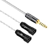 ipovoq 4.4mm 5極 IE80 IE80s IE8 IE8i IE80s bt 交換 ヘッドホン ケーブル リケーブル 4.4mmバランスケーブル アップグレード 4.4ｍｍ 2pin 単結晶銅 イヤホン コード オーディオ コード