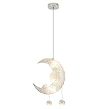 CCSUN 女の子の部屋の led シャンデリア,G4 アルミ星月モデル ハンギング ランプ第...