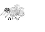 Pfister s10 – 200ウィンザーハンドル再構築キットwith 2アクリルノブハンドル、 S10-200 1