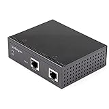 StarTech.com 工業用ギガビット PoEインジェクター - 高速/ハイパワー 90W - 802.3bt PoE++ 52V-56VDC DIN レール UPoE/ウルトラパワーオーバーイーサネットインジェクターアダプター -40C~+75C 頑丈 (POEINJ1G90W)