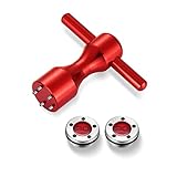 RoyMade 1セット パターウェイトレンチ アルミニウム合金 ゴルフスクリューレンチ 5g/10g/15g/20g/25g/30g/35g/40g パター重量 スコッティキャメロンゴルフパタースパナ用 レッド